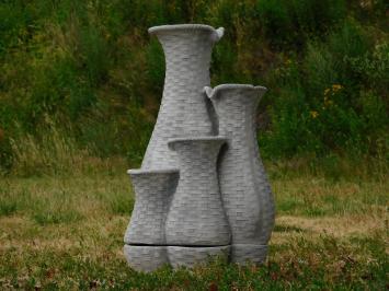 Water Spout with 4 Jugs - 70 x 40 cm - Stone