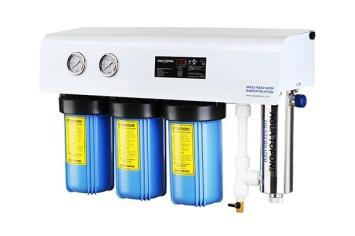 Waterpurifier, for dirty water (as rainwater), clean drinking water, at home