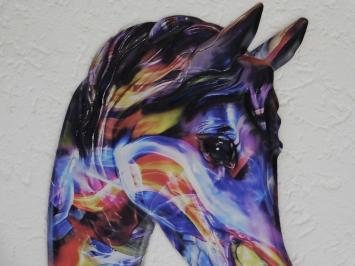 Wall sign Horse Head - 50 cm - Full Colour - Metal