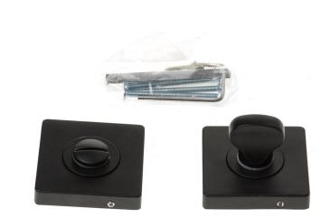 WC slot - mat zwarte sluiting - aluminium slot op rozet