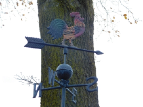 Forse windhaan / windwijzer met tuinsteker metaal- 183cm hoog