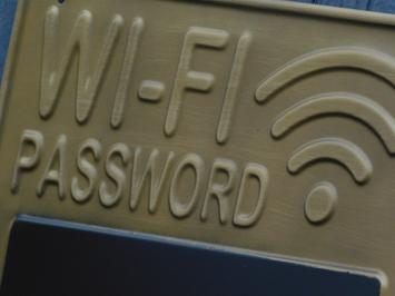 Wall sign Wi-Fi password - wall decoration - metal
