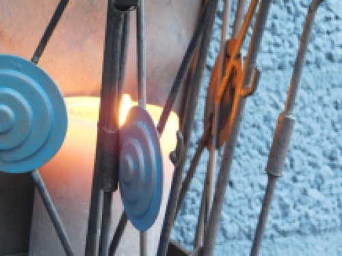 Large wall sconce - wrought iron