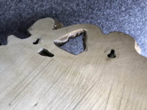 Engelen wandornament, kaststuk, polystone-brons-gold-kleur.