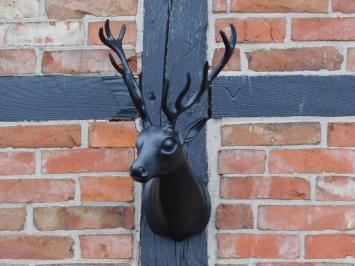 Wall ornament Deer - black - alu