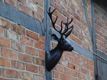 Wall ornament Deer - black - alu