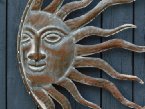 Wall ornament - Sun and Moon - metal