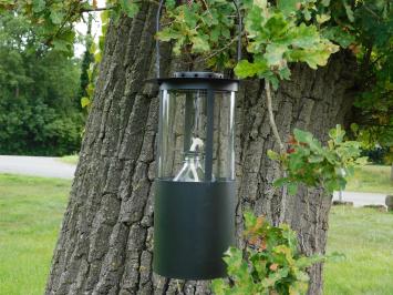 Olielamp XL - Zwart - Metaal en Glas - Lantaarn - Ophangbaar