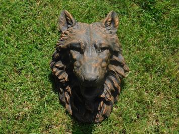Wolvenkop met Wateruitloop - 45 x 35 cm - Steen