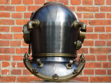 XL-Taucherhelm – 50 x 48 cm – US-Marine – Messing