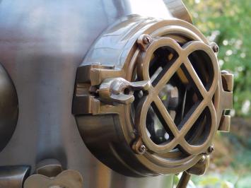 XL-Taucherhelm – 50 x 48 cm – US-Marine – Messing