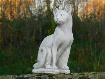 Sitzende Katze - Stein - 40 cm - Gartenstatue