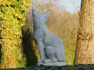 Sitzende Katze - Stein - 40 cm - Gartenstatue