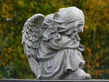 Sitting angel - 25 cm - polystone - detailed