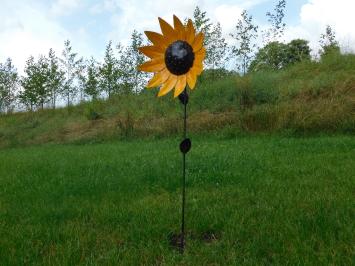 Zonnebloem Tuinsteker - 110 cm - Metaal