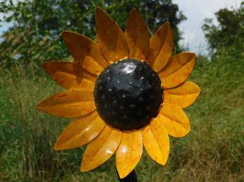 Zonnebloem Tuinsteker - 110 cm - Metaal