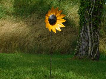 Zonnebloem Tuinsteker - 110 cm - Metaal