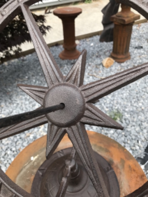 A cast iron sundial, beautiful model!