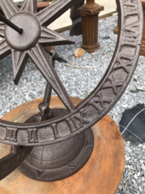 A cast iron sundial, beautiful model!