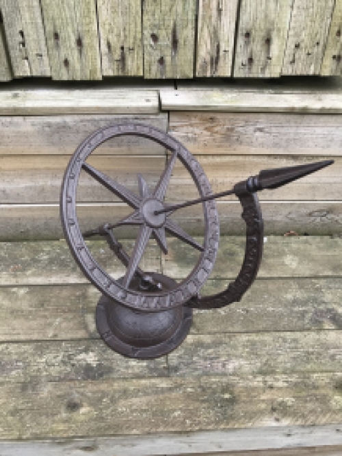 A cast iron sundial, beautiful model!