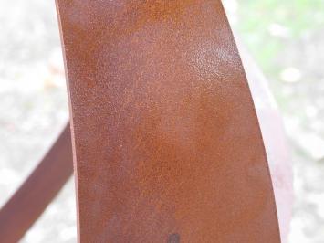 Handmade Metal Sundial on a Stone Plinth - 140 cm high - Rusty Steel Finish