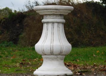 Handmade Metal Sundial on a Stone Plinth - 140 cm high - Rusty Steel Finish