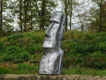MOAI XL - polystone - grijs met zwart