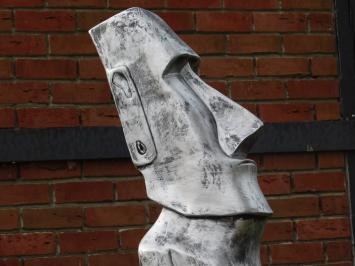MOAI XL - polystone - grijs met zwart