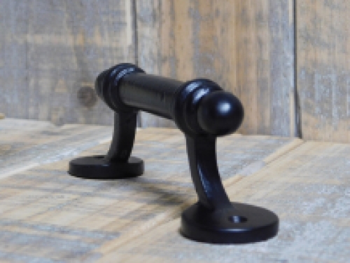 Handle/lever, antique iron grip for doors, cabinet doors and drawers - black