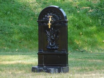 Standing Fountain - Black - Aluminium - Brass Tap